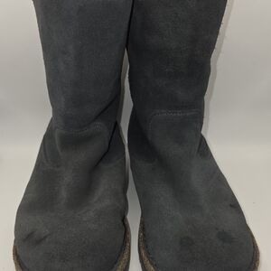 Birkenstock Uppsala Shearling Suede Graphite Ankle Boots Size 36 US 6M